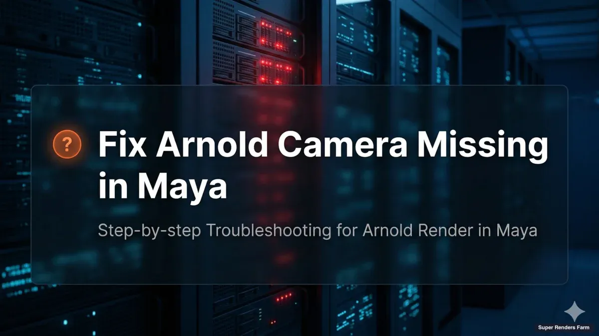 Fix Arnold Camera Missing from RenderView in Maya