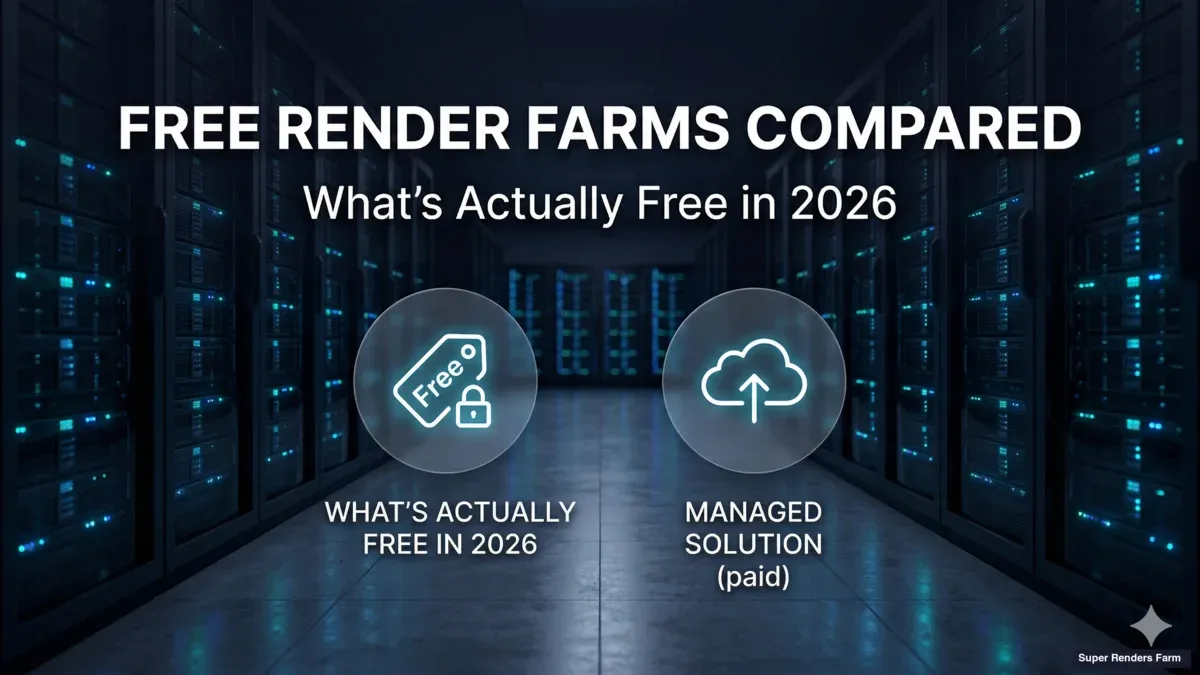 So Sánh Render Farm Miễn Phí: Điều Gì Thực Sự Miễn Phí Năm 2026
