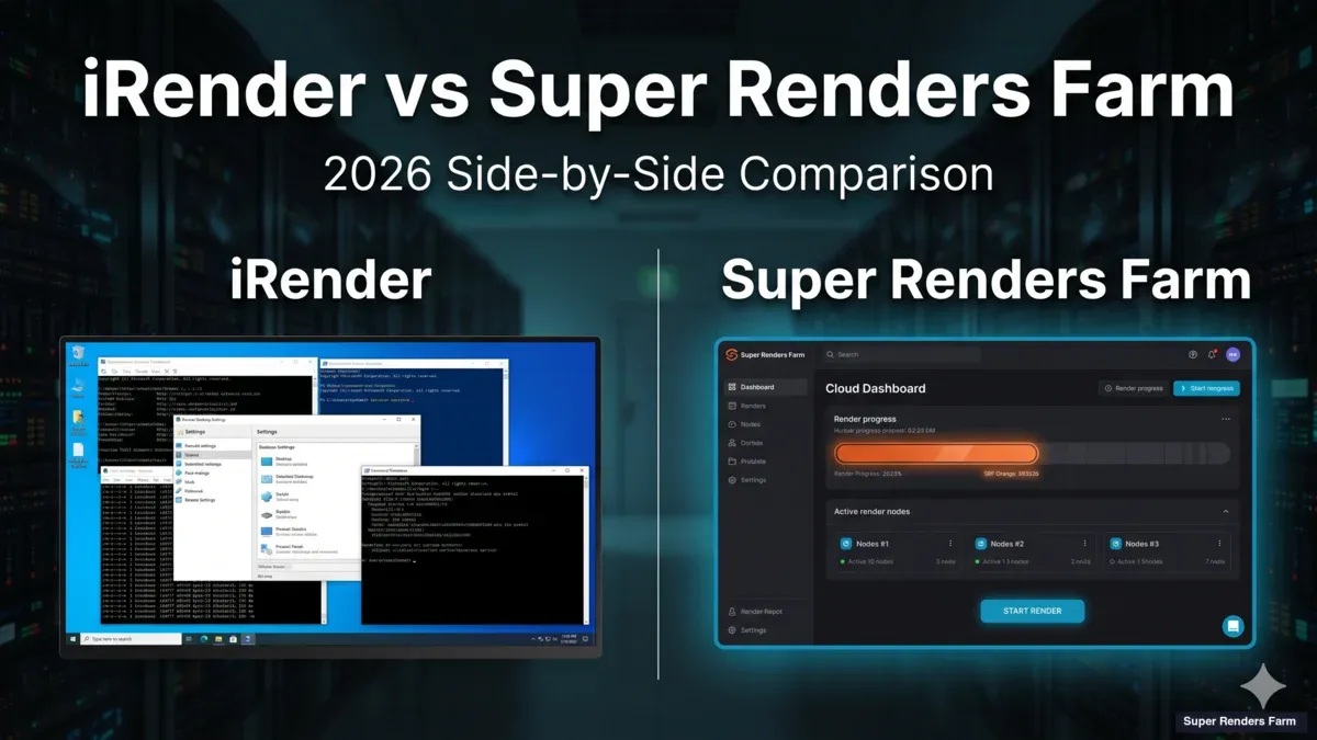 iRender vs Super Renders Farm: A 2026 Side-by-Side Comparison