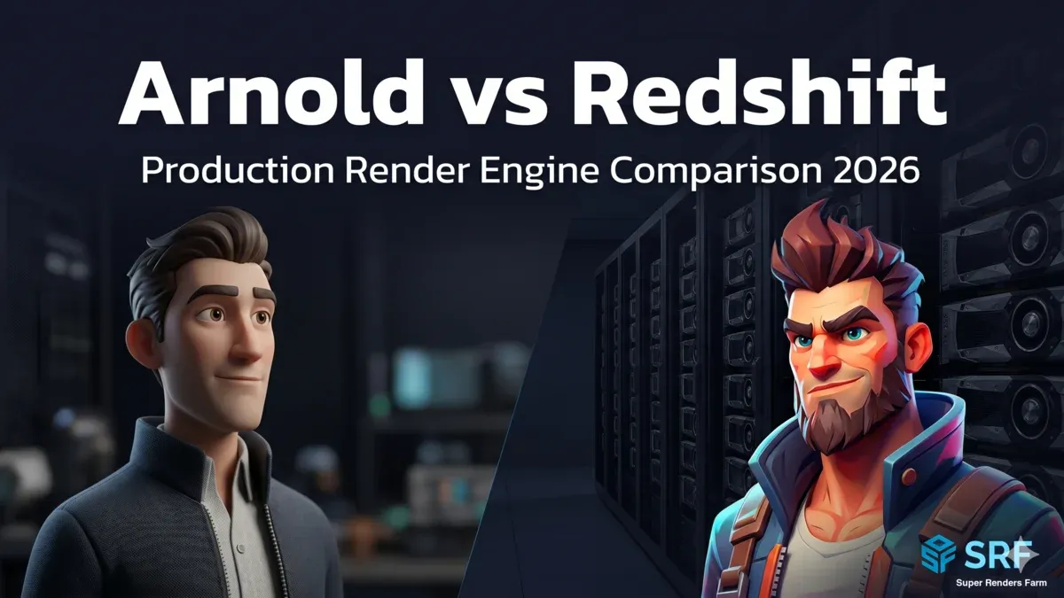 Arnold vs. Redshift 2026: Ein Produktionsvergleich für Maya, 3ds Max und Cinema 4D