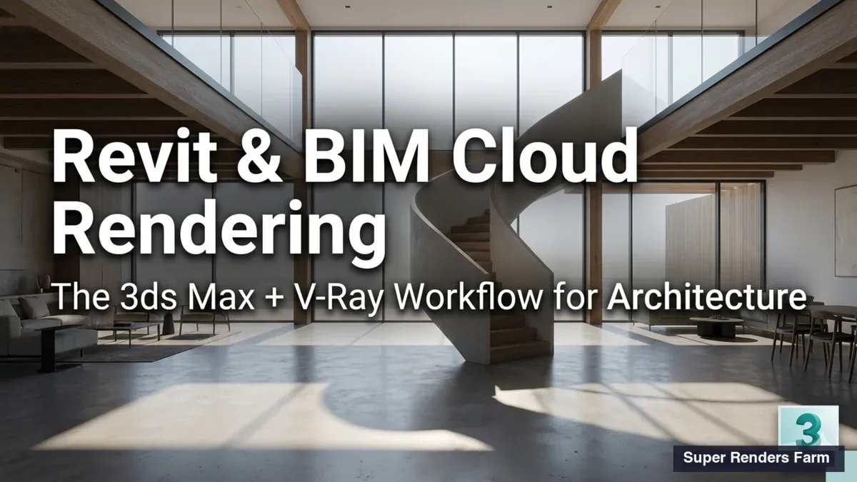 Revit & BIM Cloud Rendering: Fluxo de Trabalho com 3ds Max + V-Ray (2026)