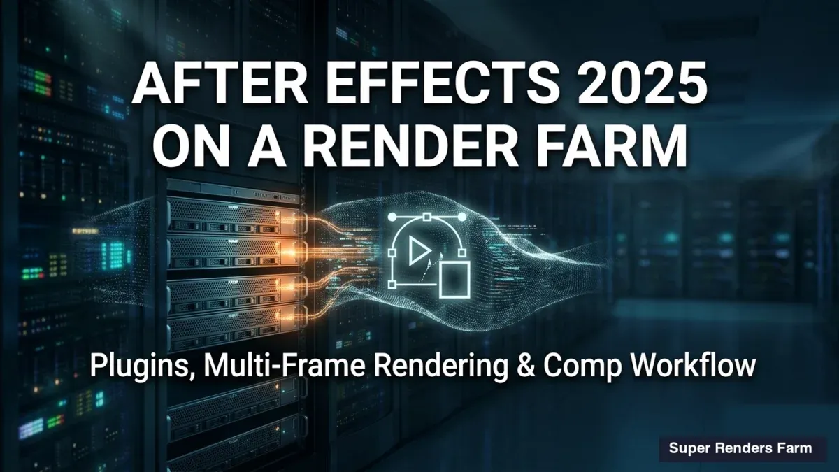 After Effects 2025 auf einer Render Farm: Plugins, Multi-Frame Rendering und Comp-Workflow