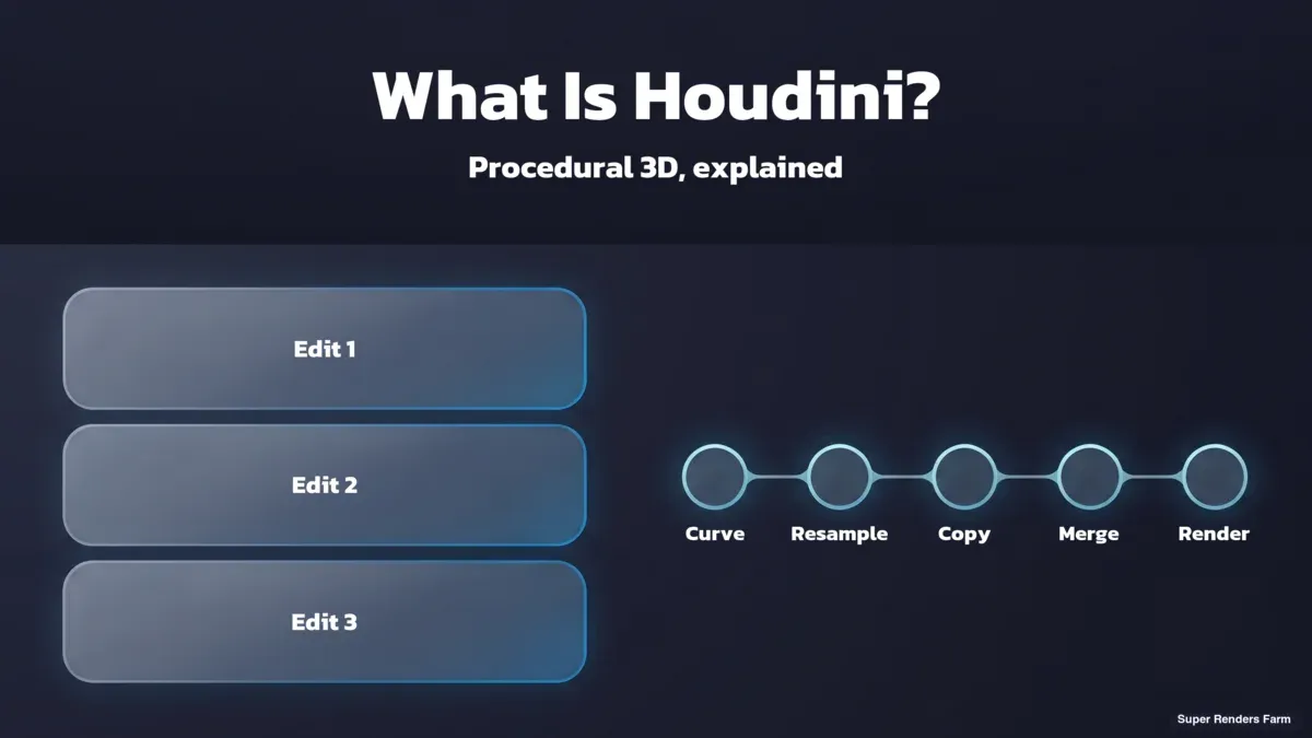 Qu'est-ce que Houdini ? Le logiciel 3D procédural expliqué aux artistes et aux studios