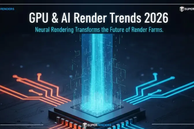 GPU & AI Render Trends 2026: Cách Rendering Neural Đang Chuyển Đổi Tương Lai của Render Farms