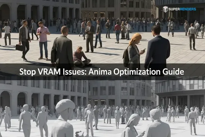 Anima プラグインで群衆を効率的にレンダリングする最適化ガイド