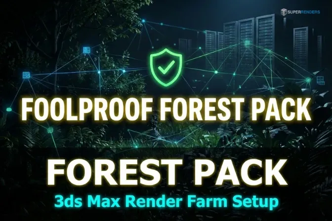 Preparação de Cenas com Forest Pack para Render Farms em 3ds Max: Guia Profissional Completo