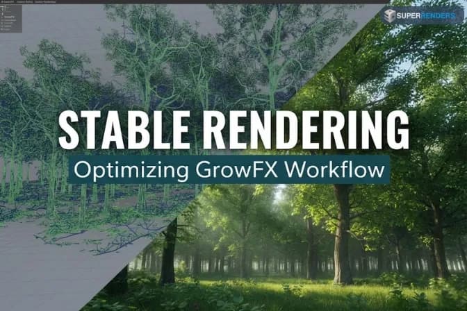 Vấn Đề Render GrowFX với V-Ray và Corona - Hướng Dẫn Đầy Đủ