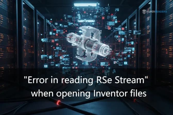 "Errore nella lettura di RSe Stream" durante l'apertura dei file Inventor