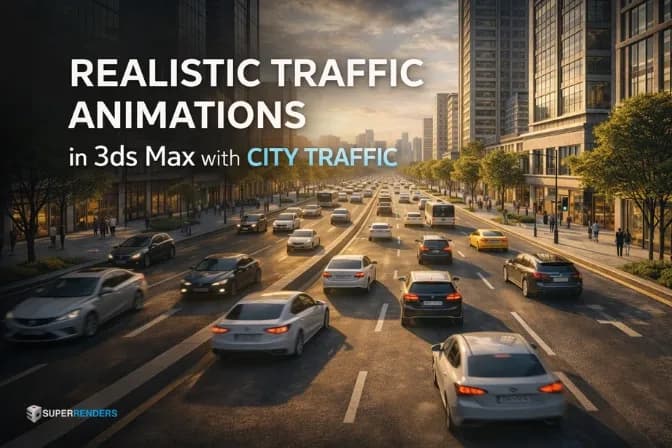 How to Create Realistic Traffic Animations in 3ds Max with City Traffic