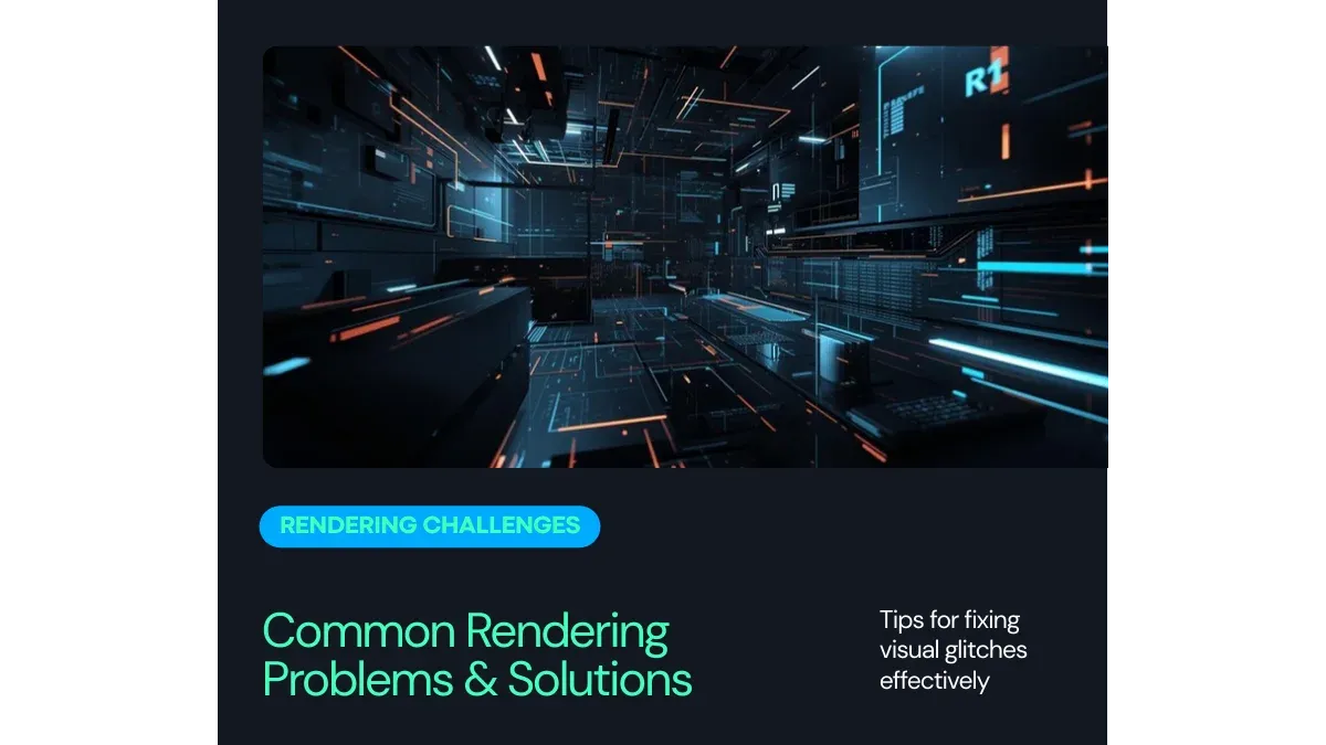 Common 3D Rendering Problems and How to Fix Them