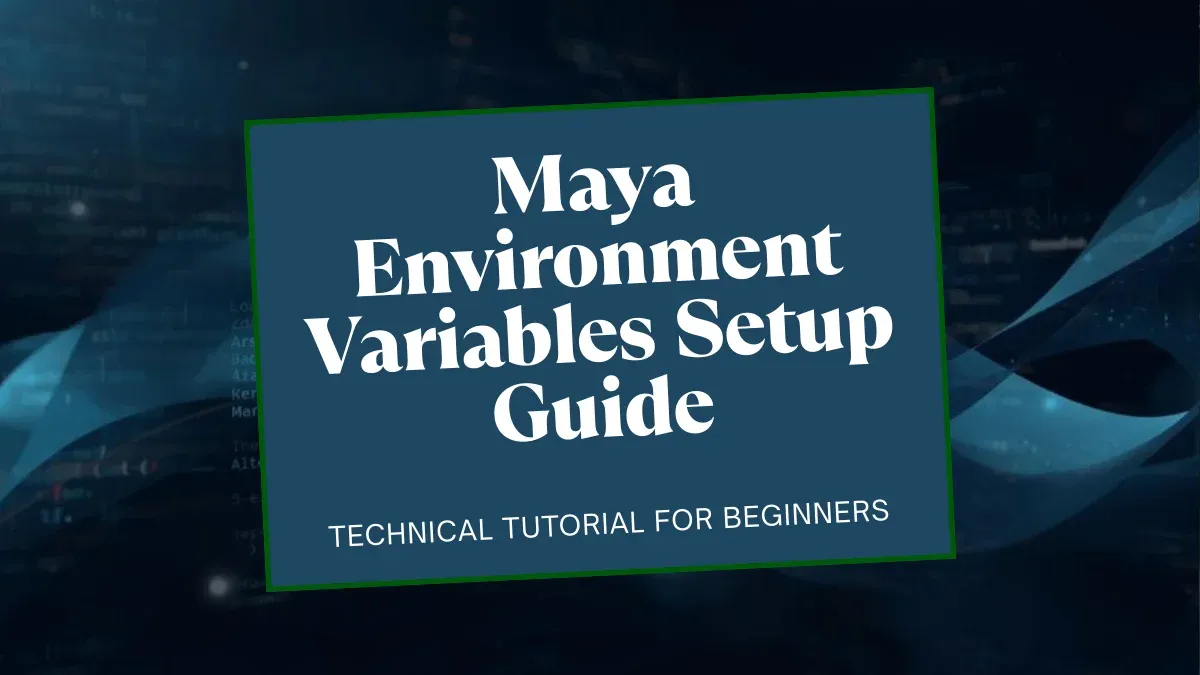 Guia de Configuração de Variáveis de Ambiente do Maya