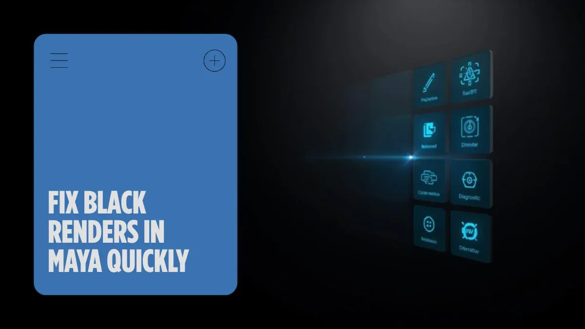 Porque é que os meus renders aparecem pretos ou em branco no Maya?