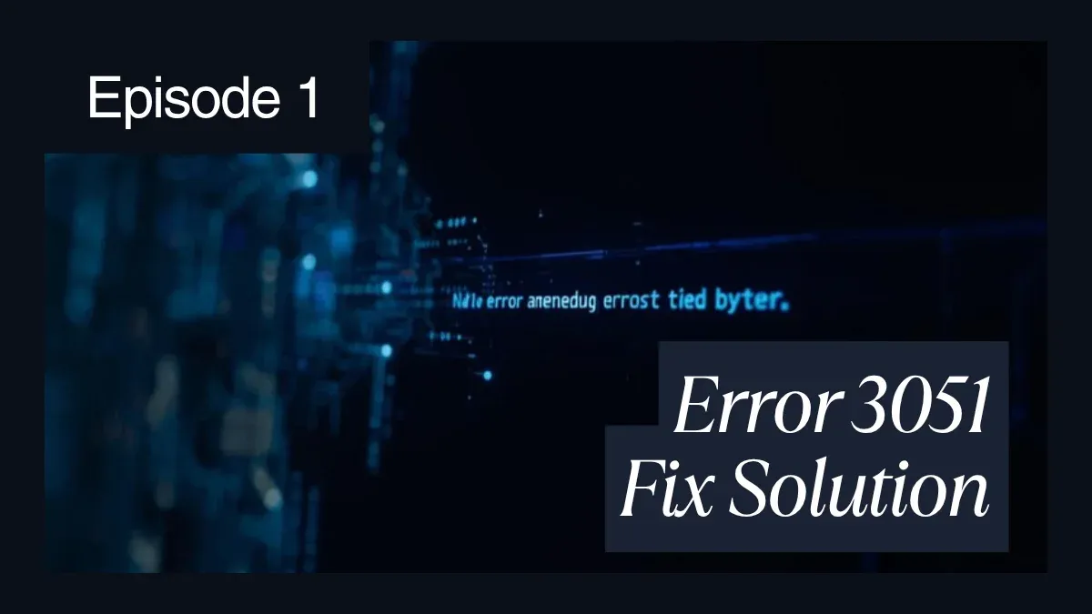 “A required install component is missing or corrupted. Error 3051” when installing an Autodesk Update