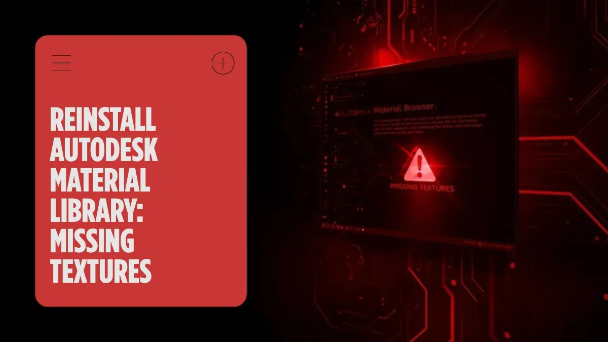Cómo Desinstalar e Reinstalar la Biblioteca de Materiales de Autodesk