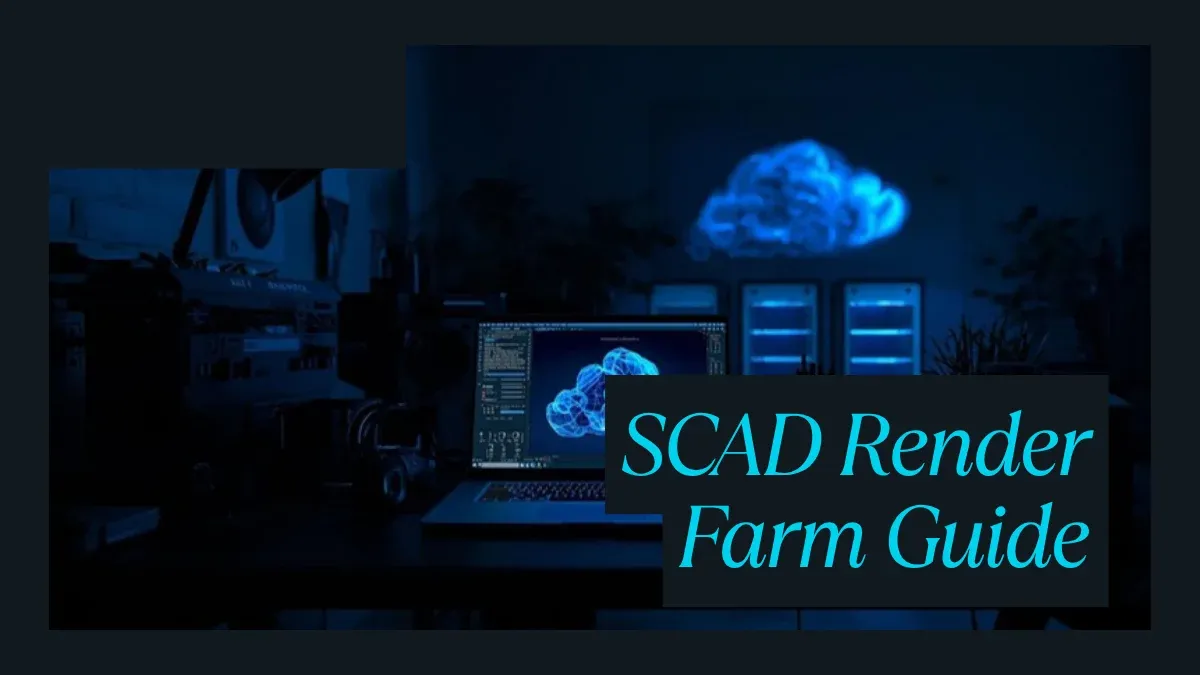 SCAD Render Farm Rehberi: Sanat ve Tasarim Ogrencileri Icin Bulut Rendering