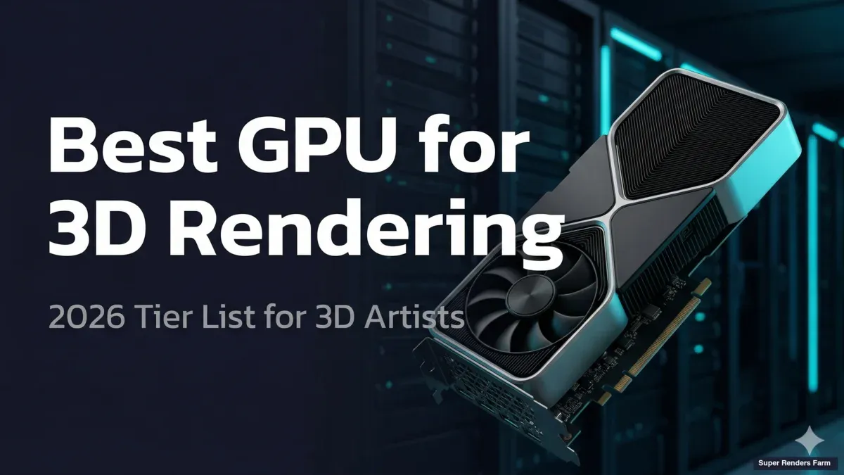 Meilleur GPU pour le rendu 3D en 2026 : liste de niveaux pour les artistes