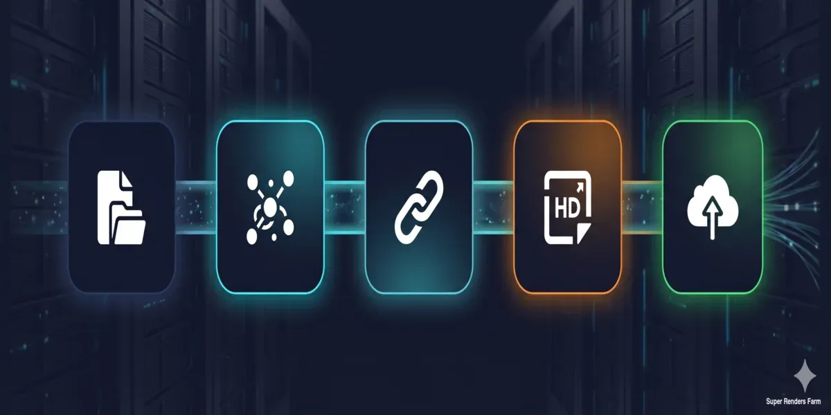 Blender scene preparation steps for cloud rendering