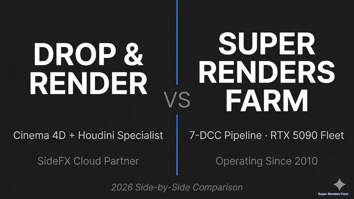 Drop & Render vs Super Renders Farm: 2026년 상세 비교