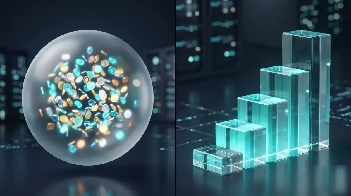 Modelo conceptual de pontos de crédito vs. modelo transparente de desconto por volume