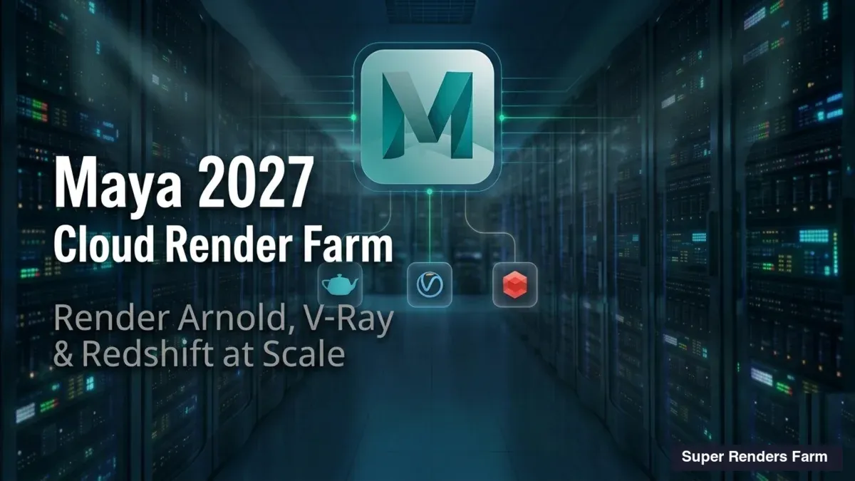 Maya 2027 Cloud Render Farm: Rendering Arnold, V-Ray, and Redshift at Scale