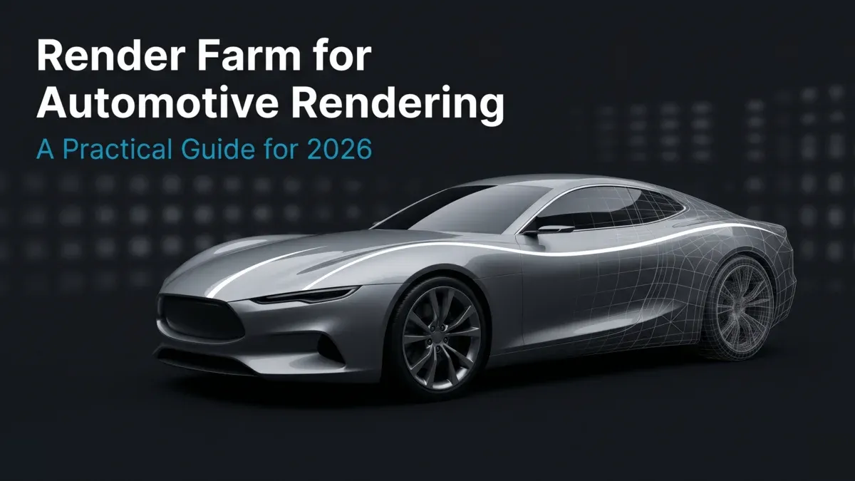 Render Farm for Automotive Rendering: A Practical Guide for 2026