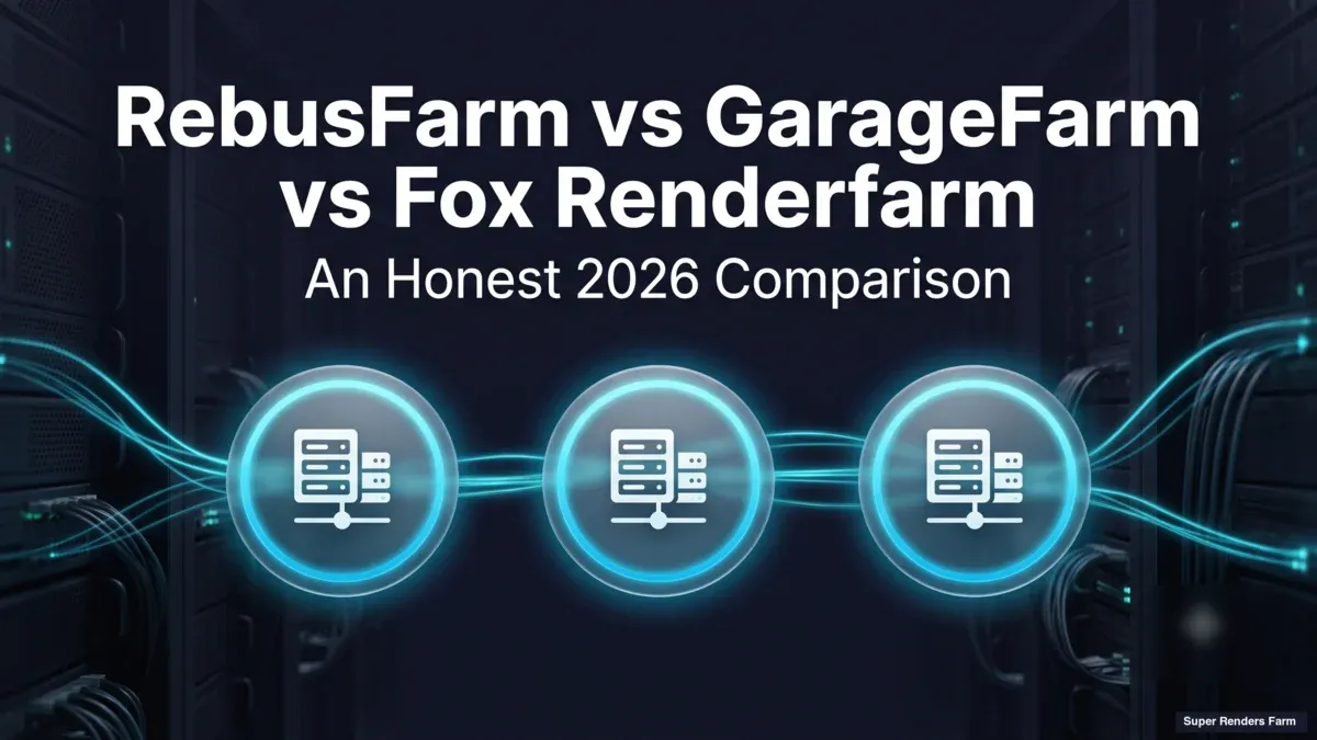 RebusFarm vs GarageFarm vs Fox Renderfarm: An Honest 2026 Comparison
