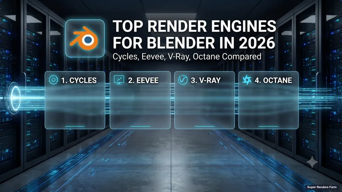 Top Render Engines for Blender in 2026: Cycles, Eevee, V-Ray, and Octane Compared