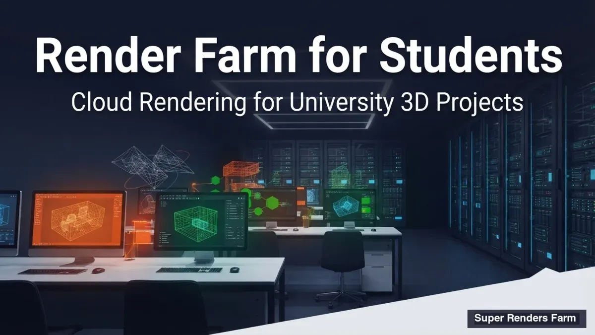 学生向けレンダーファーム:大学の3Dプロジェクトのためのクラウドレンダリング
